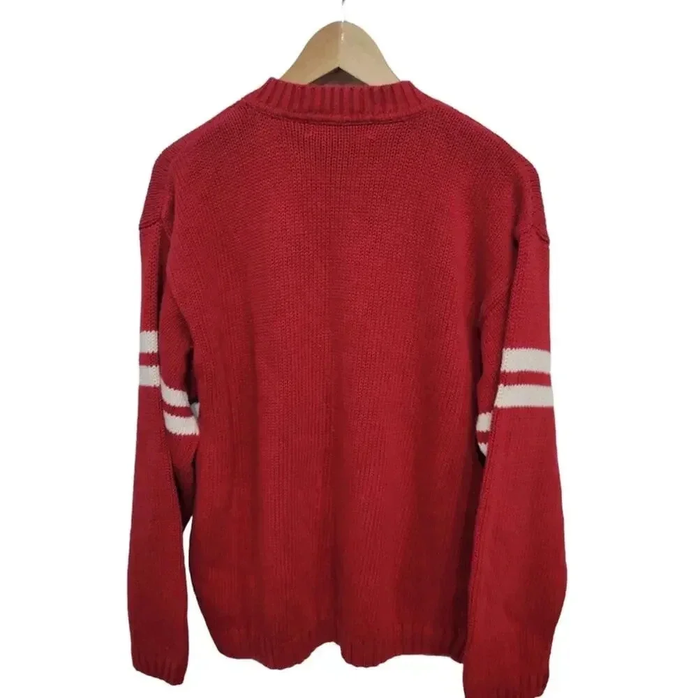 Vintage 1990s Y2K Structure Chunky Knit USA Crewneck Sweater Small